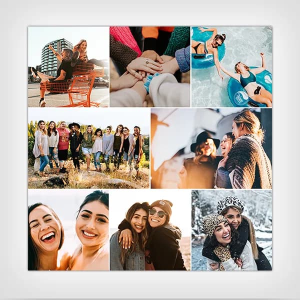 Image of a collage on a 12x12 print for a scrapbook