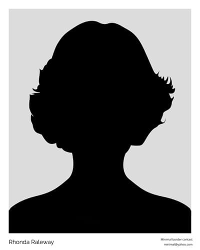 8x10 Headshot template #8 minimal with contact and borders