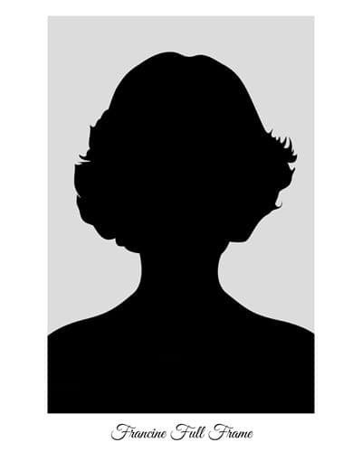 8x10 Headshot template #9 Full Frame