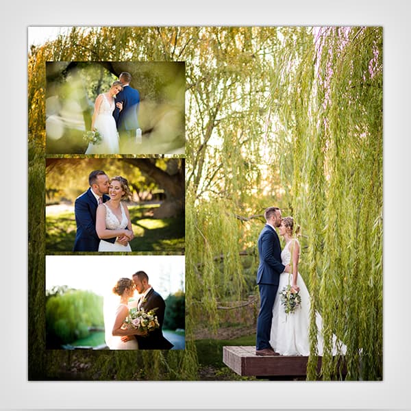 Image of a 10x10 collage for a wedding album